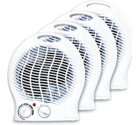 BROLLUX 4x calefactor eléctrico 2000W calentador portátil VO-W termoventilador radiador espiral calentador eléctrico convector