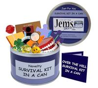 Broma en lata Survival Kit In a Can. Regalo divertido y gracioso, regalo de cumpleaños y tarjeta todo en uno; un regalo de broma para cualquier edad; personaliza el color de tu lata, Purple/Lilac, Approx 10cm x 6cm