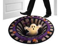 brooksnaji Halloween Floor Mat - 3D Crystal Velvet Illusion Area Rug