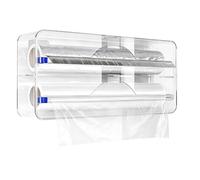 brooksnaji Wrap Dispenser - Double Compartment Cutter Storage Box