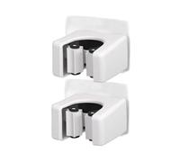 Broom Organizer Wall Mount 2-Piece Space Saving Heavy Duty Adhesive