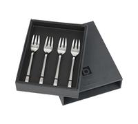 Broste Copenhagen 4 Tenedores para tarta Hune Brushed satin