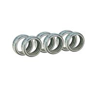 Broste Copenhagen 6 Anillos para servilletas Nordic Sea Soft blue