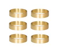 Broste Copenhagen 6 Anillos servilleteros Ring latón mate