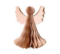 Broste Copenhagen 70080335 - Figura de ángel con Purpurina Plateada (21 cm), Color Rosa