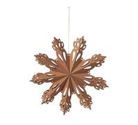 Broste Copenhagen Adorno navideño Snowflake Indian tan Ø30 cm