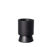 Broste Copenhagen Anker 71177641 - Portavelas (Aluminio, 5,5 x 5,5 x 7 cm), Color Negro