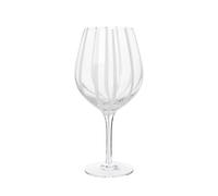 Broste Copenhagen Copa de vino tinto Stripe 65 lear-white stripes