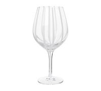Broste Copenhagen Copa de vino tinto Stripe 65 lear-white stripes