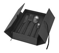 Broste Copenhagen Cubiertos Hune 16 piezas titanium mat black