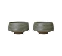 Broste Copenhagen Cuencos Miko Ø14 cm 2-pack Dark green