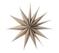 Broste Copenhagen Estrella de Navidad Venok 40 cm gris cálido
