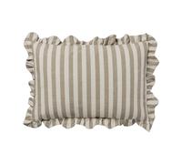 Broste Copenhagen Funda de cojín Ina Brown kelp-castle beige. 40x60 cm