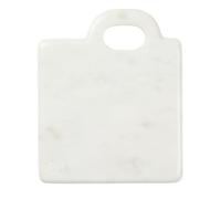 Broste Copenhagen Olina 70310652 - Tabla de cortar cuadrada (mármol, 14 x 17 x 1,4 cm), color blanco