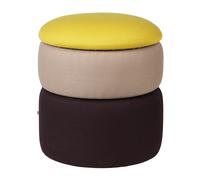 Broste Copenhagen Puff Pond 42 cm Yellow-beige-dark grape