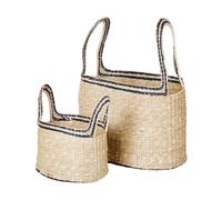 Broste Copenhagen Set de 2 cestas Lykke Natural-black