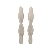 Broste Copenhagen Set de 2 velas en espiral Twist twisted candles 23 cm Rainy day