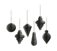 Broste Copenhagen Set de 6 colgantes de navidad Christmas mix Thyme