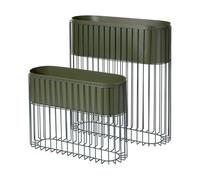 Broste Copenhagen Set de jardineras Fenja Green