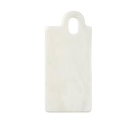 Broste Copenhagen Tabla de cortar Olina 14x31 cm White marble