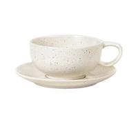 Broste Copenhagen Taza y platillo Nordic Vanilla 25 ream with grains