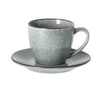 Broste Copenhagen Taza y plato Nordic Sea 8.8 cm
