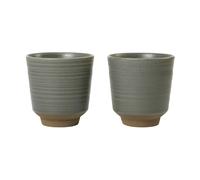 Broste Copenhagen Tazas Miko 15 cl 2-pack Dark green