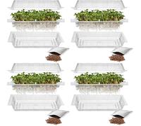Browin 745748 Máquina de germinación de Semillas de rábano, máquina de germinación con colador de Drenaje, contenedor de germinación (Paquete de 4)