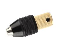 Brrnoo Autogrimento, Taladro Eléctrico Cuck Fácil Instalación de Latón de Aluminio Aleado de Aluminio Adaptador de Chuck para Perforar, Pulir, Moler (Diámetro de mineral 3.17 mm)