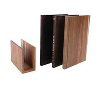 Brrnoo Juego de Tablas de Cortar para Libros, 3 Piezas, Tablas de Cortar de Madera, para Servir, de con Soporte de Madera para Exhibición de Cocina, Embutidos,