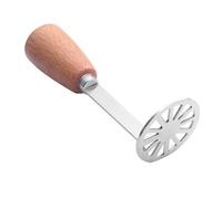 BRRNOO Máquina para Hacer puré de Patatas, pasapuré de Verduras de Acero Inoxidable 304, de Madera Ergonómico Antideslizante, Fácil de Limpiar, Resistente a la Oxidación, para (Investigación de la