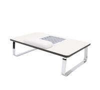 Brrnoo Mesa de Manicura Portátil, Escritorio para Tecnología de Uñas con Colector de Polvo Ajustable, Almohada de Mano de Espuma Viscoelástica, Estación de Belleza Multifuncional para (Enchufe de la