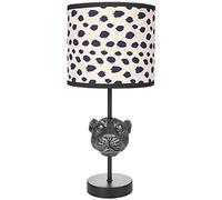 BRUBAKER Lámpara de Sobremesa o de Cabecera Leopardo - Lámpara de Sobremesa con Base de Polyresina y Pantalla de Tela - 40 cm de Altura, Negro