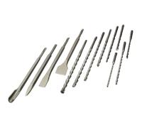 BRÜDER MANNESMANN Green Line M12588. Juego de brocas y cinceles SDS-Plus, 13 piezas