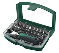 BRÜDER MANNESMANN GREEN LINE M29705: Juego de herramientas de 32 piezas, marca BRÜDER MANNESMANN, en estuche de plástico