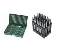 Brüder Mannesmann M29830 - Juego de brocas en caja de plástico (113 piezas) + M29732 - Juego de puntas de destornillador, 32 piezas, con puntas especiales