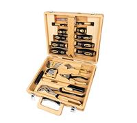 Brüder Mannesmann Werkzeuge M29001 TLG. Werkzeugkoffer 24-Piece Set. Bamboo Tool Box
