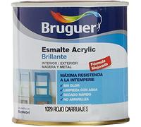 Bruguer Acrylic Multisuperficie Esmalte al agua Brillante Rojo Carruajes 250 ml