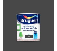 Bruguer Acrylic Multisuperficie Esmalte al agua Mate Grafito 750 ml