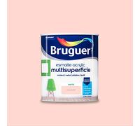 Bruguer Acrylic Multisuperficie Esmalte al agua Mate Rosa Pastel 750 ml
