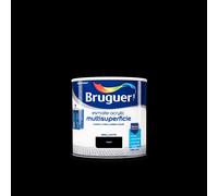 Bruguer Pintura Acrílica Multisuperficie Esmalte al agua 250 mL Negro Brillante