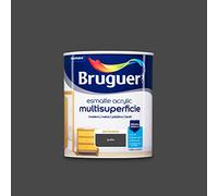 Bruguer Acrylic Multisuperficie Esmalte al agua Satinado Grafito 750 ml