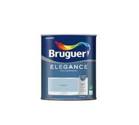 Bruguer ELEGANCE Pintura Monocapa ExtraMate, Paredes y Techos, Interior, Exterior protegido, Alta Durabilidad, UltraLavable, Resistente al Desgaste y Manchas Azul Bruma 750 ml