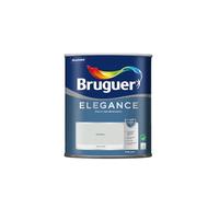 Bruguer ELEGANCE Pintura Monocapa ExtraMate, Paredes y Techos, Interior, Exterior protegido, Alta Durabilidad, UltraLavable, Resistente al Desgaste y Manchas Gris Brisa 750 ml