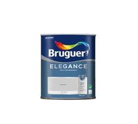 Bruguer ELEGANCE Pintura Monocapa ExtraMate, Paredes y Techos, Interior, Exterior protegido, Alta Durabilidad, UltraLavable, Resistente al Desgaste y Manchas Gris Pluma 750 ml