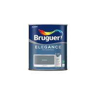 Bruguer ELEGANCE Pintura Monocapa ExtraMate, Paredes y Techos, Interior, Exterior protegido, Alta Durabilidad, UltraLavable, Resistente al Desgaste y Manchas Gris Sombra 750 ml