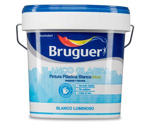 Bruguer Pintura plástica vinílica interior blanco glaciar mate, 15 l