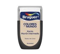 Bruguer Tester Colores del Mundo Pintura para paredes monocapa Kenia Marrón Intermedio, 1 Unidad (Paquete de 1)