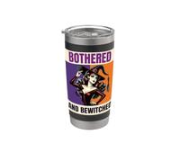 Bruja Pinup molesta y embrujada Halloween Vaso térmico de acero inoxidable de doble pared