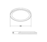 BRUMBERG Sunny Mini lámpara de techo LED RC CCT blanco